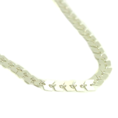 Colar Feminino Seta Fecha Escama Peixe Prata Legitima 925 - comprar online