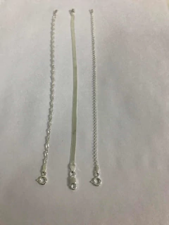 Kit 3 Pulseira Prata Legítima 925 Laminada Elo Torcida - comprar online