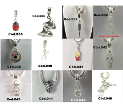 Mega Promoção 3 Berloque Charms Prata Maciça 925 - Lojas La&Ny