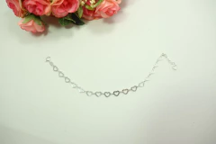 Pulseiras Prata Legitima 925 Coração Extensor 20 Cm