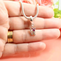 Berloque Love Amor Mickey Mouse Prata 925 - comprar online