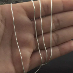 Corrente Prata Legitima 925 Rabo Rato 70cm 1mm na internet