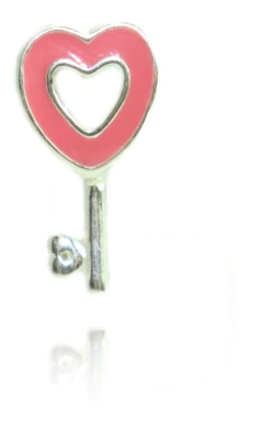 Berloque Charms Prata Legitima 925 Chave Cravejada Zirconia - comprar online