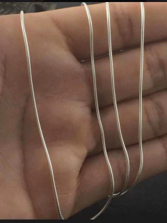 Imagem do Corrente Cordão Rabo Rato 50cm Prata Legítima 925