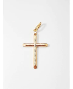 Promoção Pingente Crucifixo Cruz Folheado A Ouro 18k