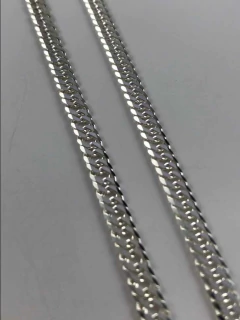 Corrente Cordão Prata Legítima 925 60 Cm Elo Duplo - comprar online