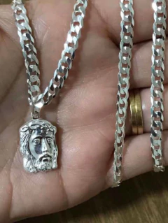 Conj. Corrente Ping E Pulseira Prata Legítima 925 75 Cm