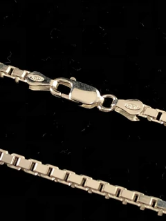 Corrente Cordão Prata Maciça 925 Veneziana Grossa 60 Cm - comprar online