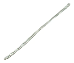 Conj. Corrente E Pulseira 60 Cm Grumet Prata Legitima 925 - Lojas La&Ny