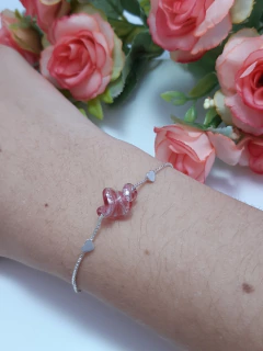 Pulseira Feminina Prata 925 Pedra Murano - comprar online