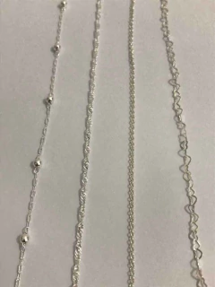 Kit 4 Pulseiras Prata Legítima 925 Bola Coração - comprar online