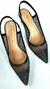 Slingback Afrodite Telado Preto