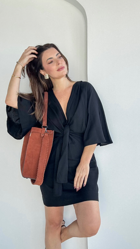 Vestido Kimono Sara Preto - comprar online