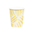 Copo Papel Branco Listras Douradas- 270ml - 10 unid. - comprar online