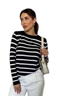 Blusa Tricot Modal Listras - comprar online