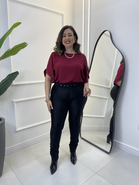 CALÇA PRADA COM CINTO