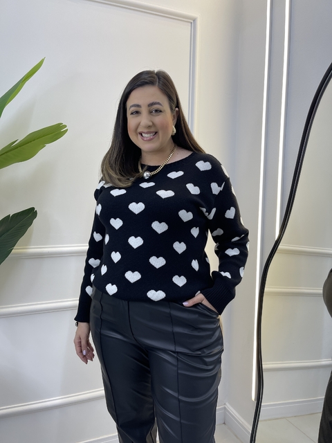 BLUSA TRICOT MODAL CORAÇÃO - comprar online