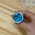 Plug anal de aço redondo Azul- Tamanho M - comprar online