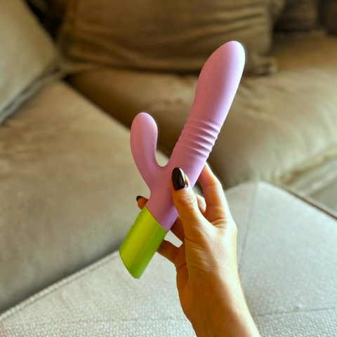 Vibrador Rabbit com Vai e Vem - Êxtase