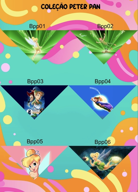 Bandanas peter pan 12 unidades