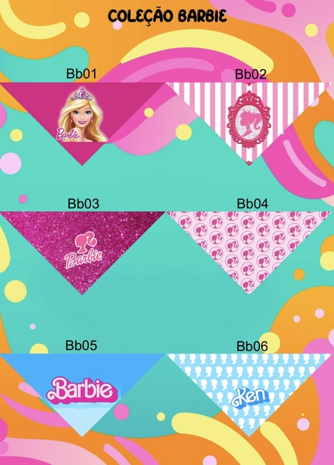 Bandanas barbie 12 unidades