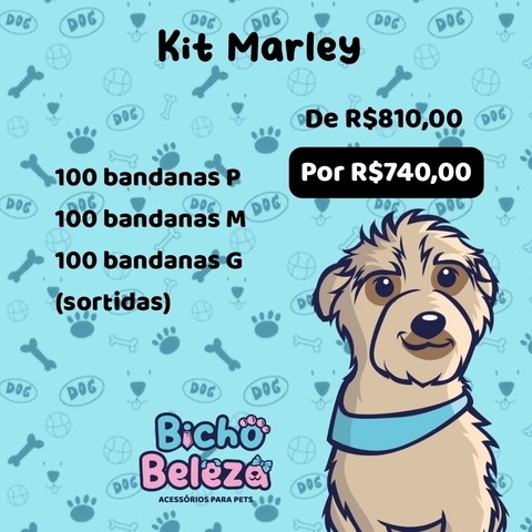 Kit Marley 300 Bandanas sortidas