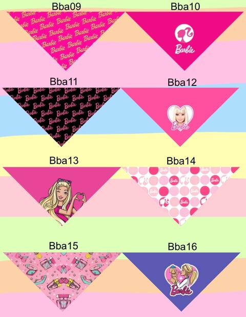 Bandanas Barbie 10 unidades
