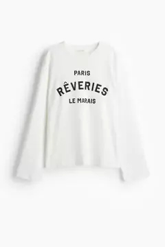 Remera manga larga H&M Algodón - comprar online
