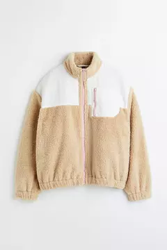 CHAQUETA EN TEJIDO PELUDO HM