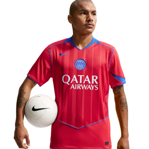 Camisa do PSG Third 2025/26 Torcedor Nike Masculina - Vermelha