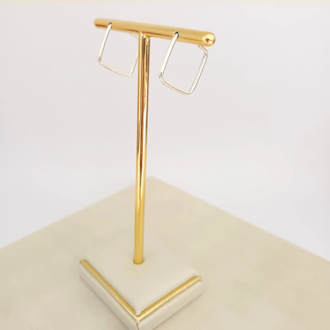 Argola Fio Quadrada 1,5cm Prata 925 - comprar online