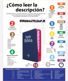 Imagen de Biblia de Estudio Predicación Reina Valera 1960 Grande Letra Grande Imitación Piel Marrón [RVR086LGEETI