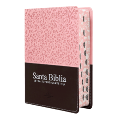 Biblia Reina Valera 1960 bolsillo Letra Grande 11 puntos Imitación Piel Rosa Marrón [RVR046cLSGiPJRTI] en internet