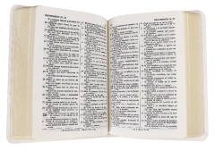 BIBLIA CHICA IMITACION PIEL BLANCO RVR045c - Tu Biblia