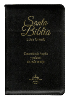 Imagen de BIBLIA PASTA ACOLCHADA COLOR NEGRO CON INDICE Y ZIPER RVR055CLGPJRZTIa