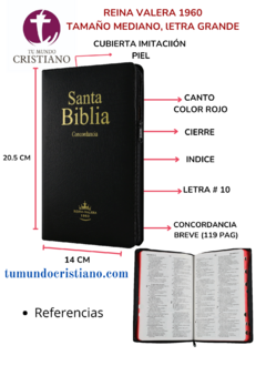 BIBLIA CON CONCORDANCIA BREVE NEGRO RVR065ecZTI