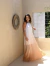 Vestido longo Costa nua detalhe Shocker Tye dye Raio de Sol - Bliss Woman
