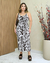 Vestido feminino midi tricô estampado Cow - comprar online