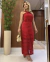 Imagem do Vestido Feminino Elegante Festas Natal Vermelho Catarina