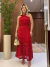 Vestido Feminino Elegante Festas Natal Vermelho Catarina - comprar online