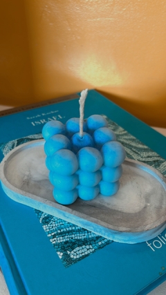 Vela Aromática 145g - Quadrado com Bolinhas