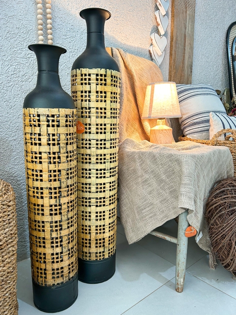 Vaso Ébano Trançado - comprar online