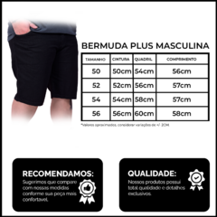 Bermuda Jeans Plus Size Masculina Cores Variadas na internet