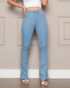 Calça Jeans Flare Boca de Sino Feminina Várias Cores