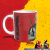 CANECA XÍCARA WOLVERINE DEADPOOL E PEGGY AMARELA E VERMELHA - Canelika's Canecas Personalizadas
