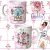 CANECA XÍCARA DIA DAS MÃES MELHOR MÃE DO MUNDO NUVENS ROSA - Canelika's Canecas Personalizadas