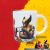 CANECA XÍCARA WOLVERINE DEADPOOL DESENHO TOMANDO CAFÉ - Canelika's Canecas Personalizadas