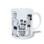 CANECA XÍCARA NAMORADOS CASAL CONTORNO FITNESS NA DUVIDA TREINE