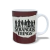 CANECA XÍCARA SÉRIE STRANGER THINGS LOGO TURMA FUNDO VERMELHO