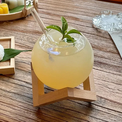 Copo Lua com Suporte de Madeira Drink - loja online